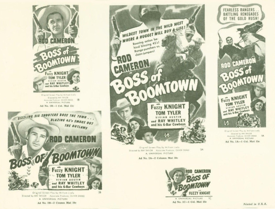 Boss of Boomtown Pressbook