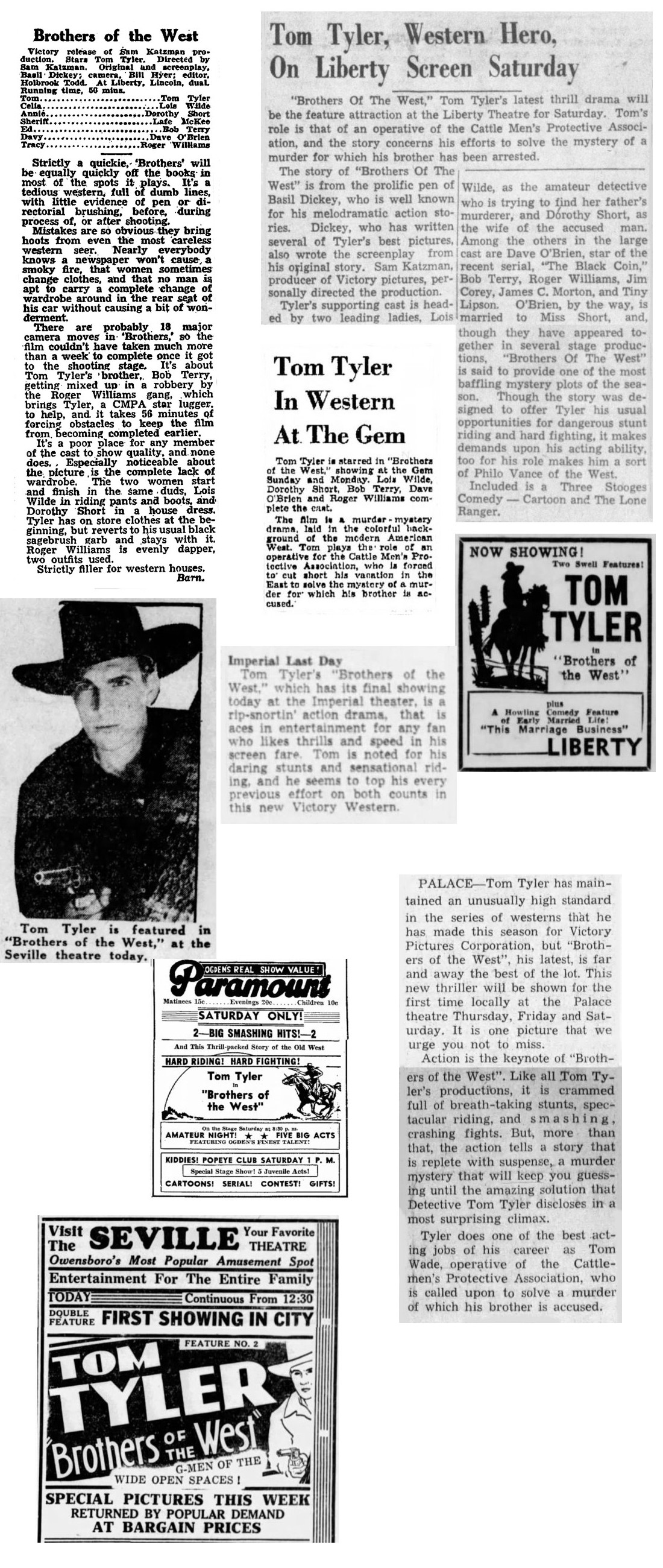 Brothers of the West cinema ads film reviews