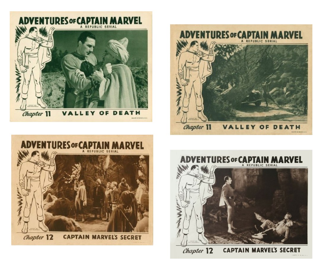Adventures of Captain Marvel 4 USA chapter lobby cards