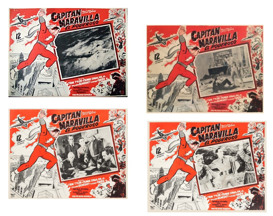 Adventures of Captain Marvel 4 Mexico lobby cards