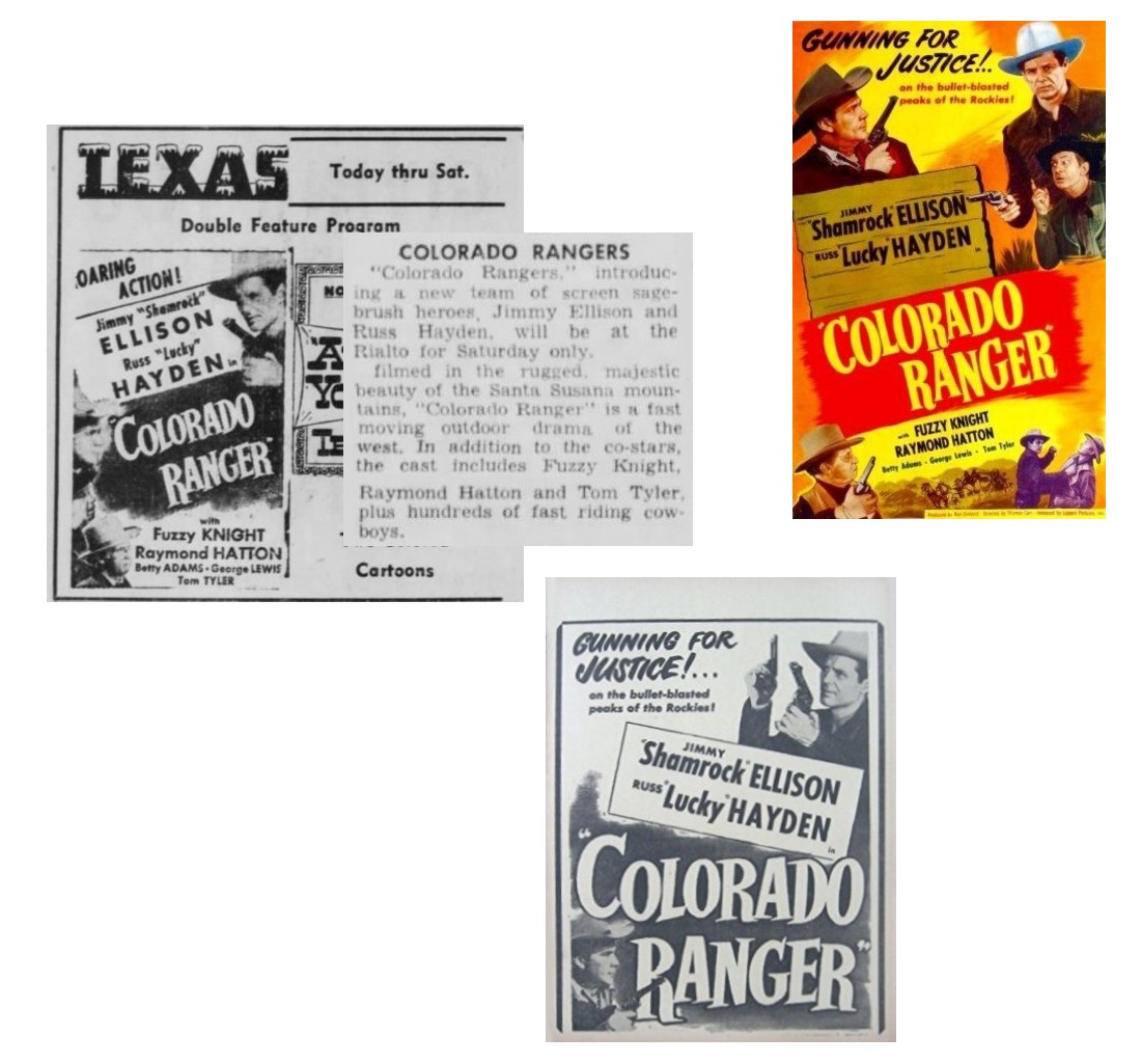 Colorado Ranger one sheet cinema ad movie broadside