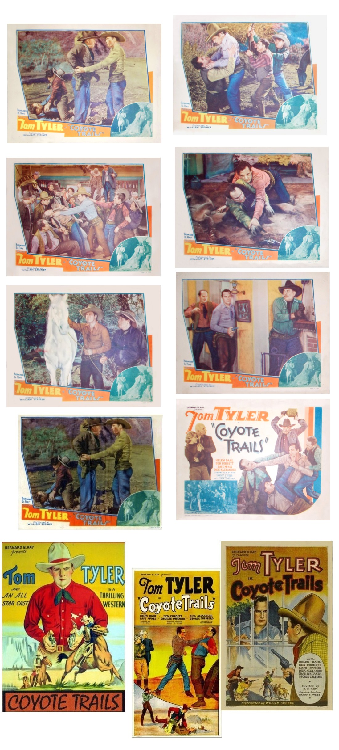 Coyote Trails lobby cards one sheets