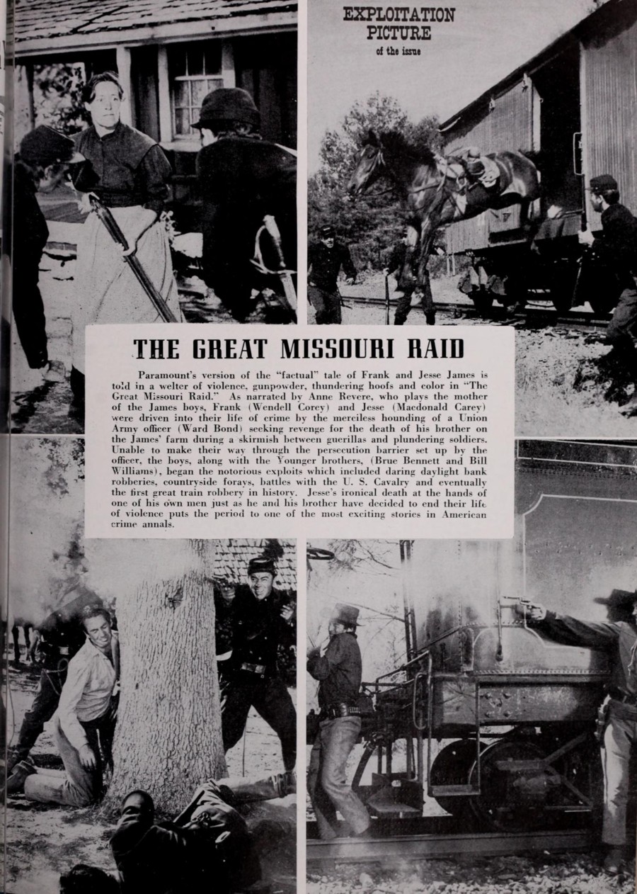 The Great Missouri Raid two page article