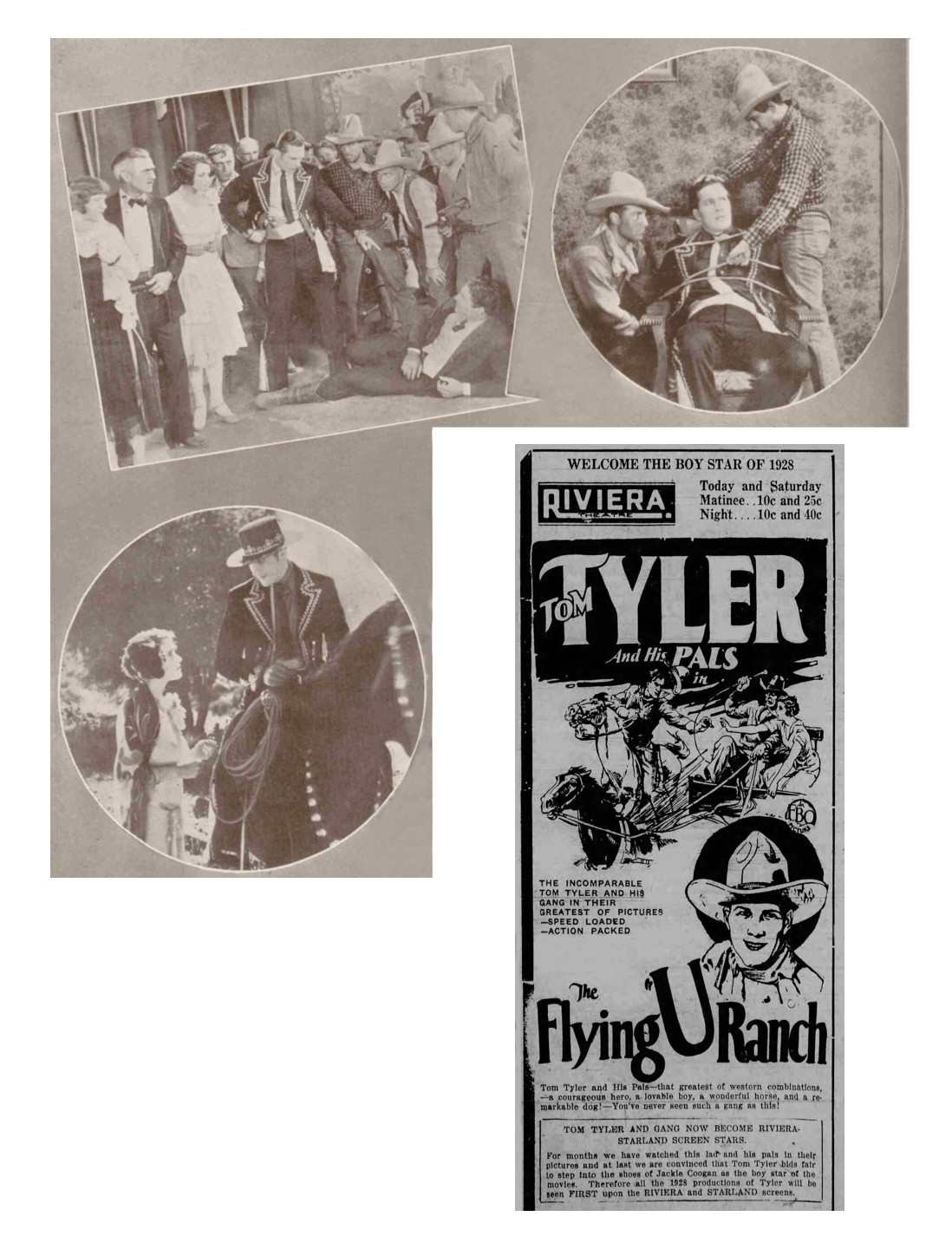 Flying U Ranch cinema ad The Bioscope