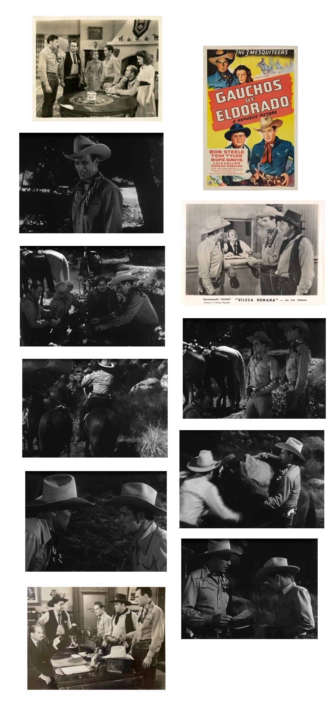 Gauchos of El Dorado one sheet film stills screencaps