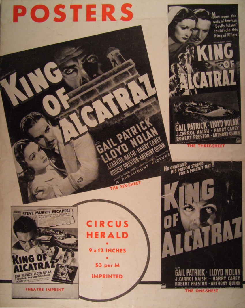 King of Alcatraz pressbook