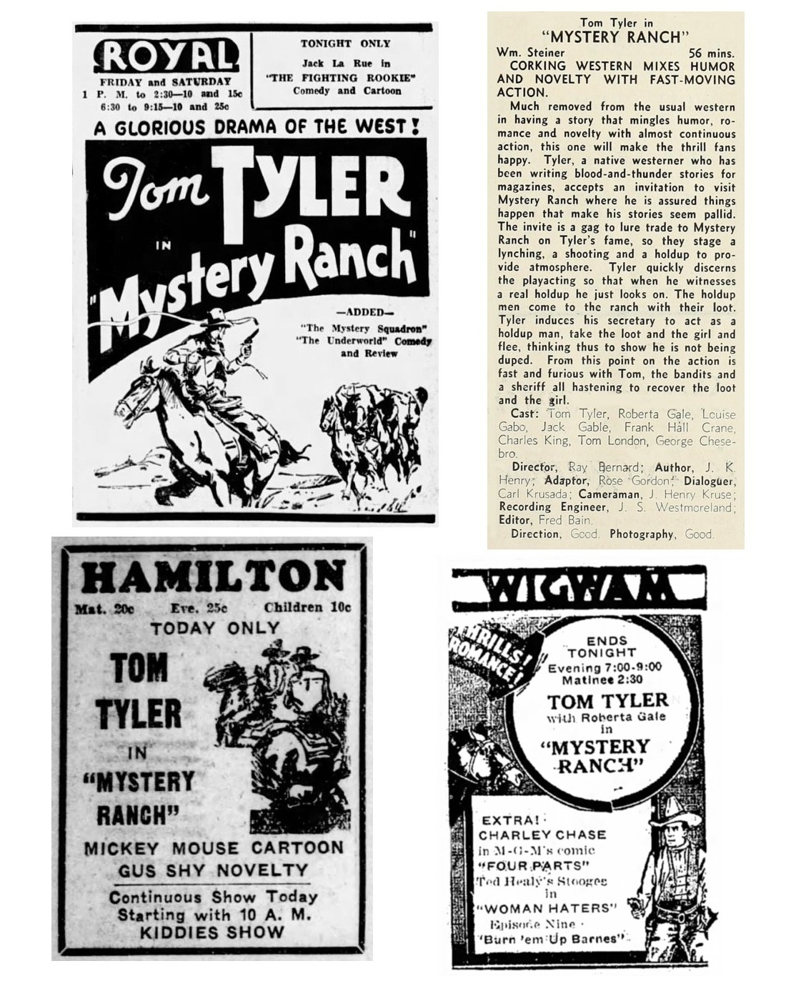 Mystery Ranch cinema ads film reviews