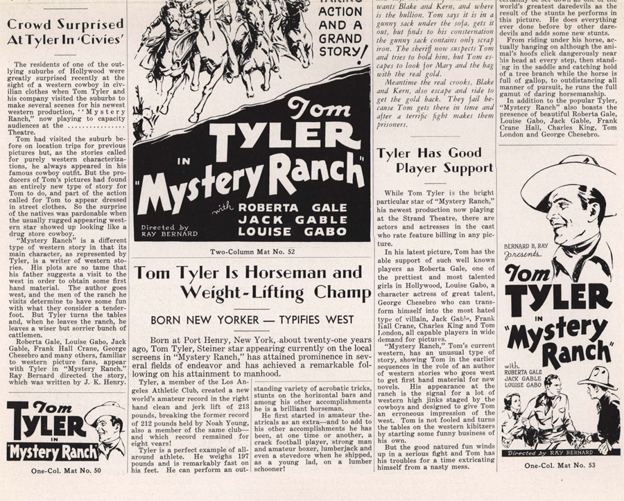 Mystery Ranch pressbook