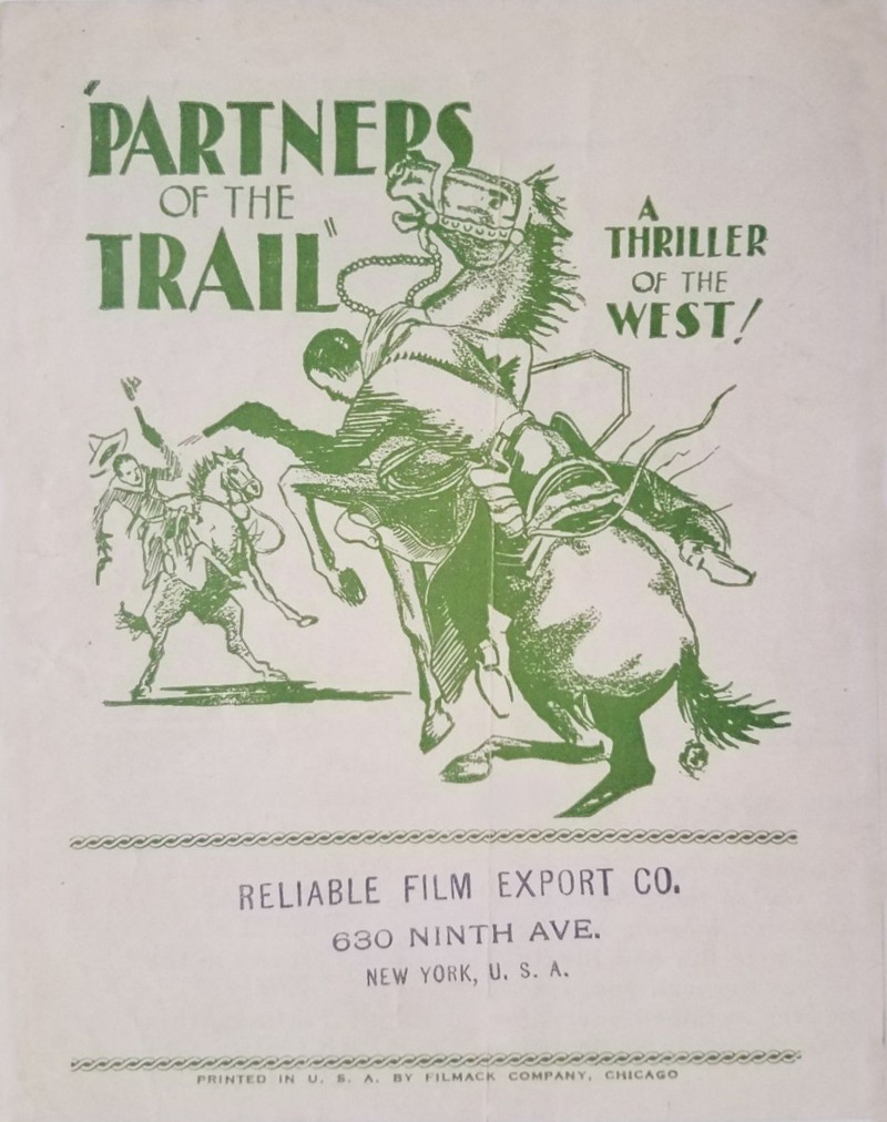 Partners of the Trail movie herald