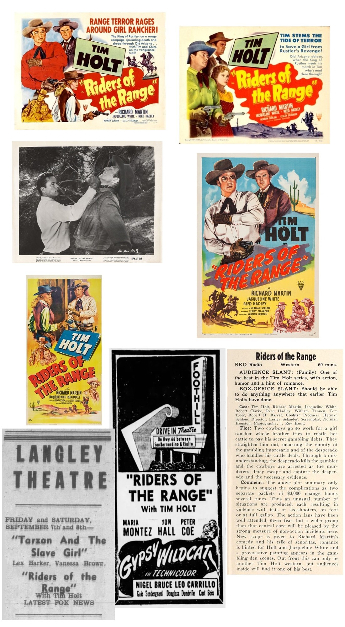 Riders of the Range lobby cards one sheets film review