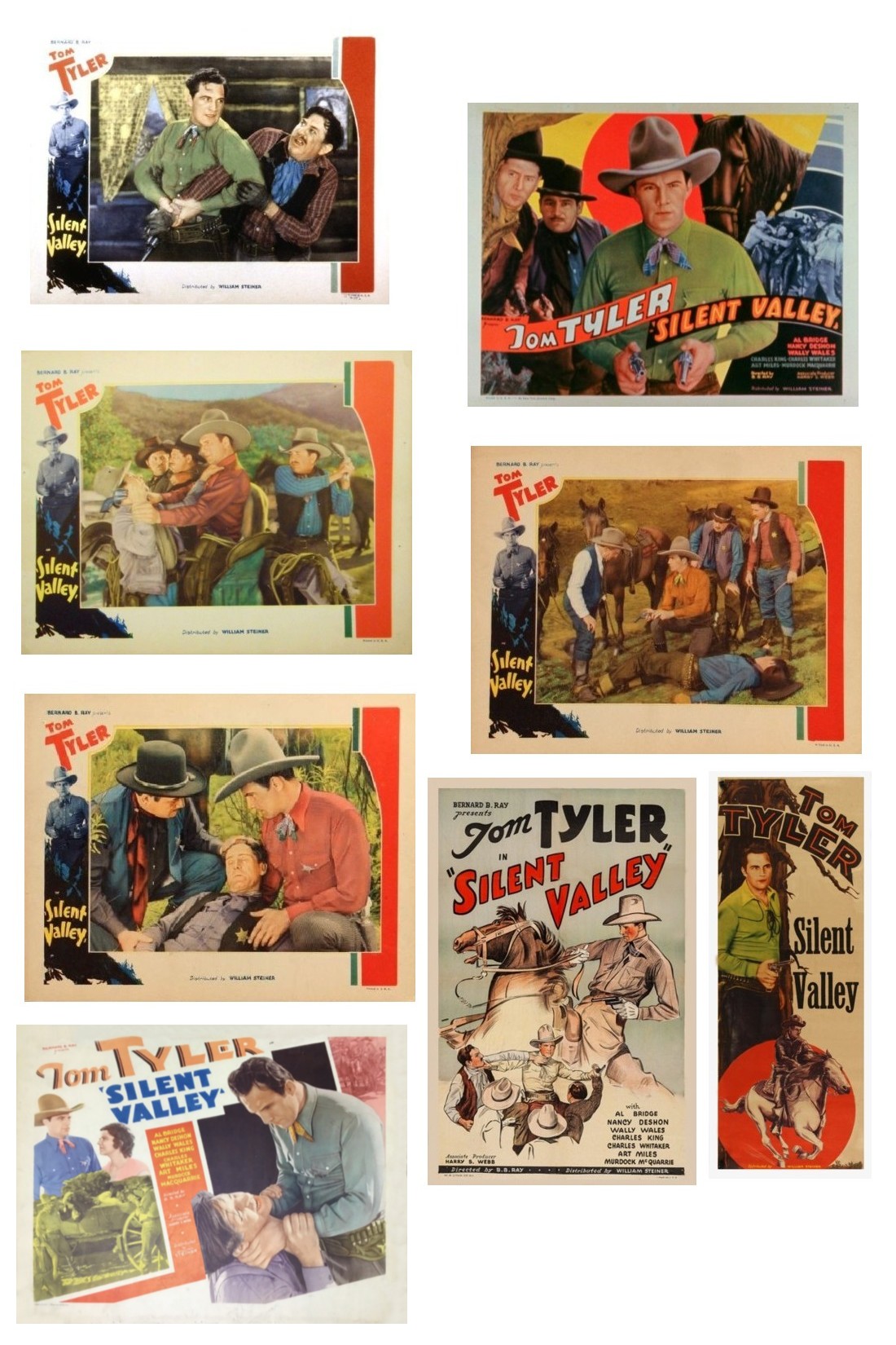 Silent Valley insert one sheet lobby cards