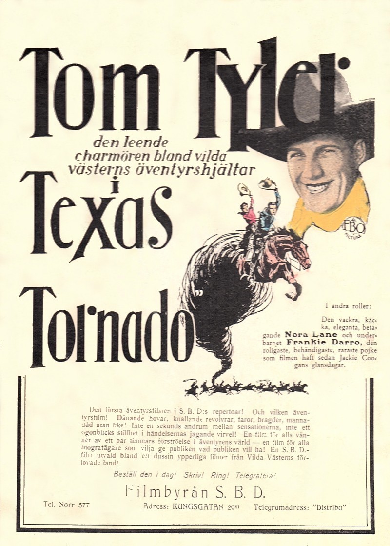 The Texas Tornado Sweden mini-poster