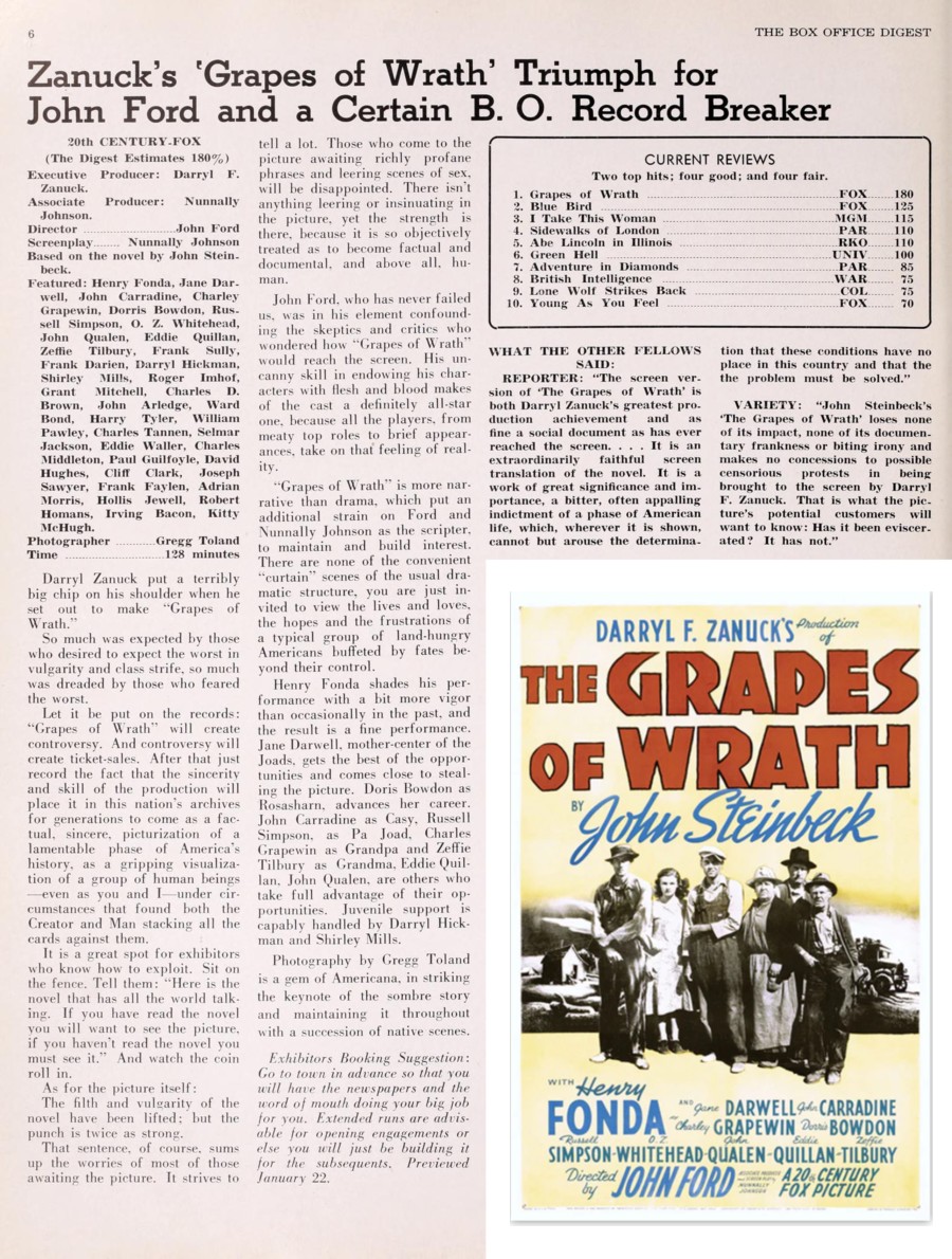 The Grapes of Wrath film review