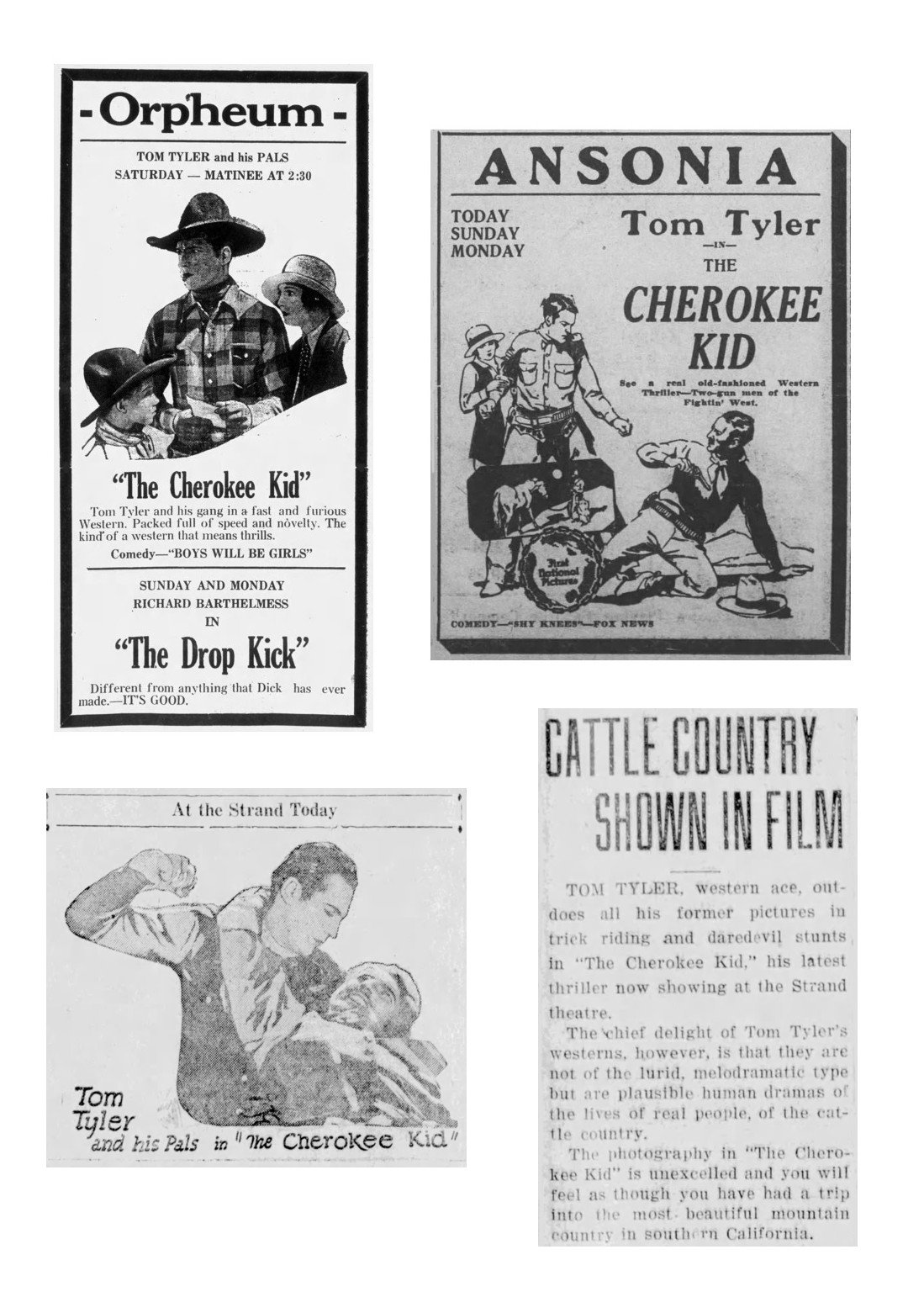 The Cherokee Kid cinema ads