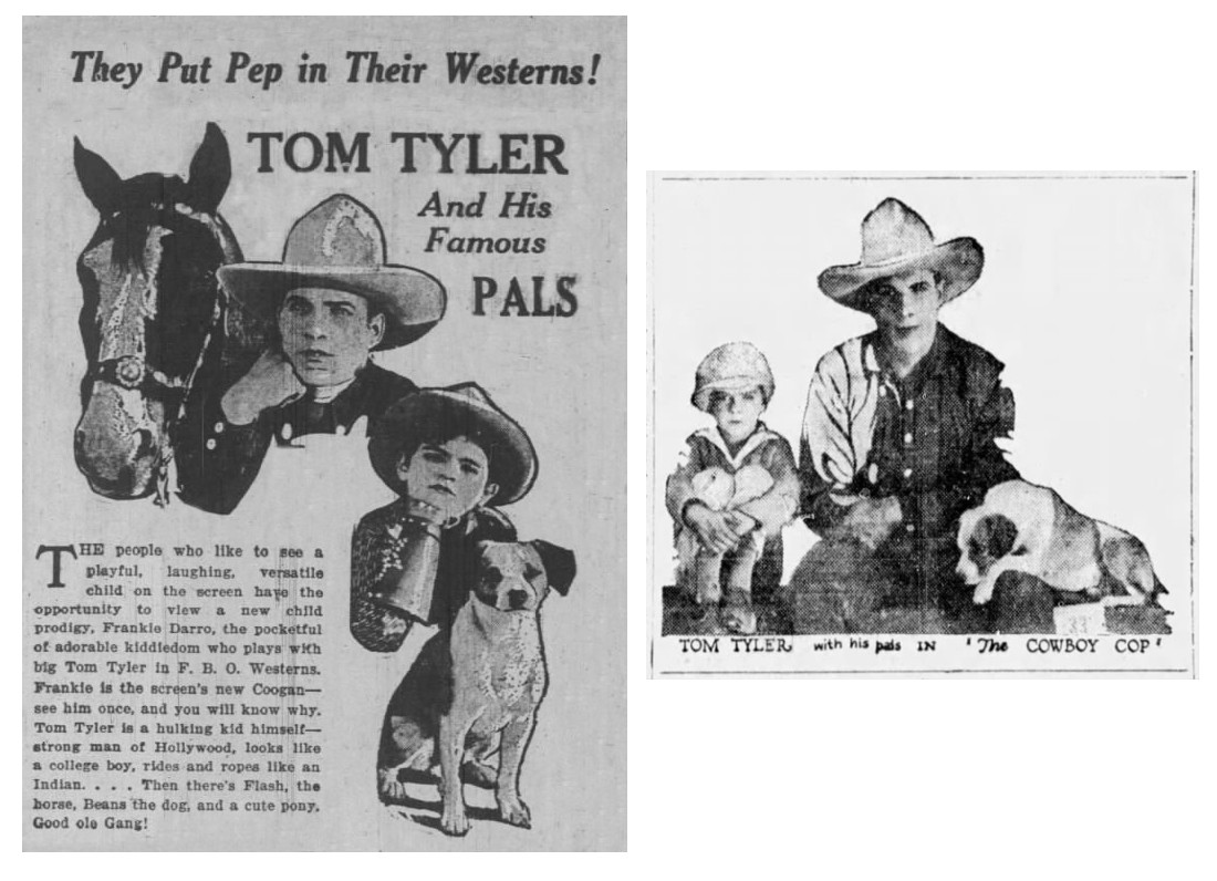 They put pep in their westerns Tom Tyler and his famous pals