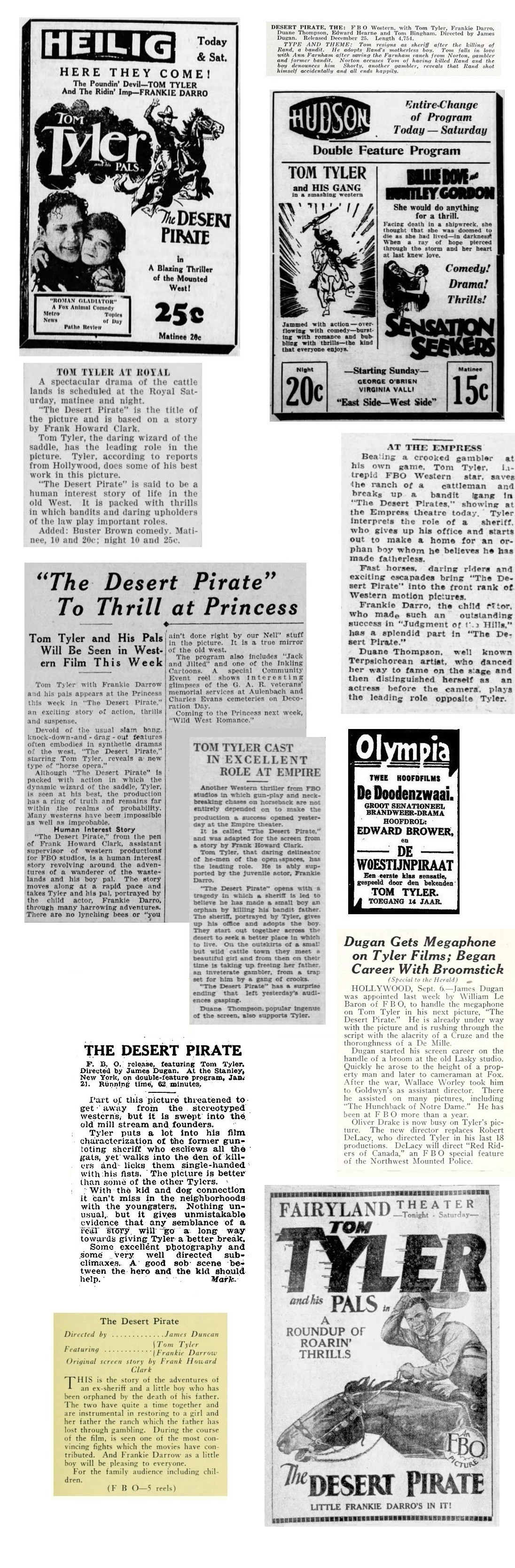 The Desert Pirate cinema ads film reviews