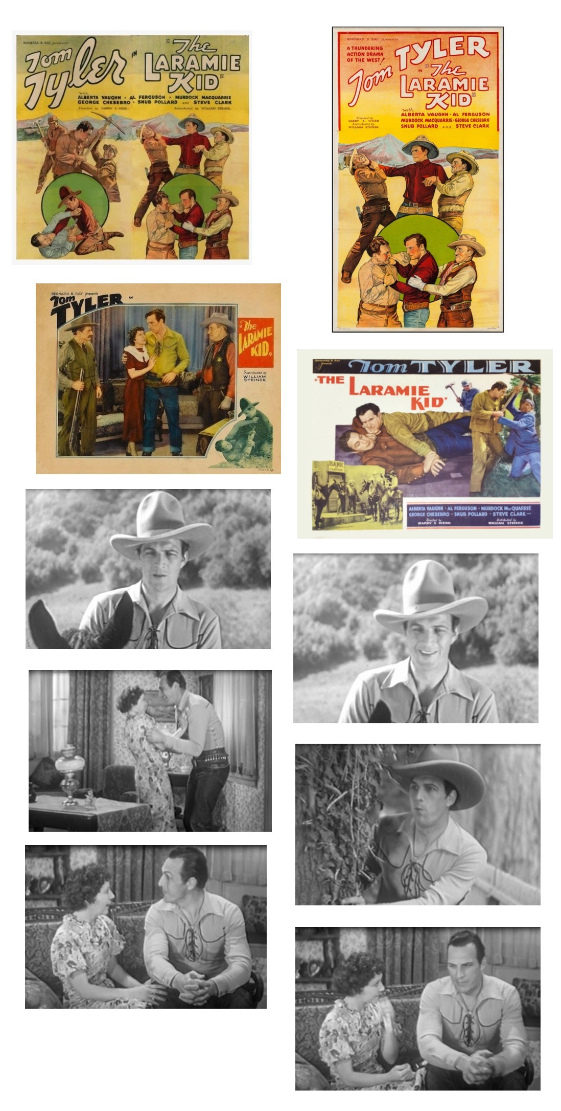 The Laramie Kid three sheet six sheet lobby card screencaps