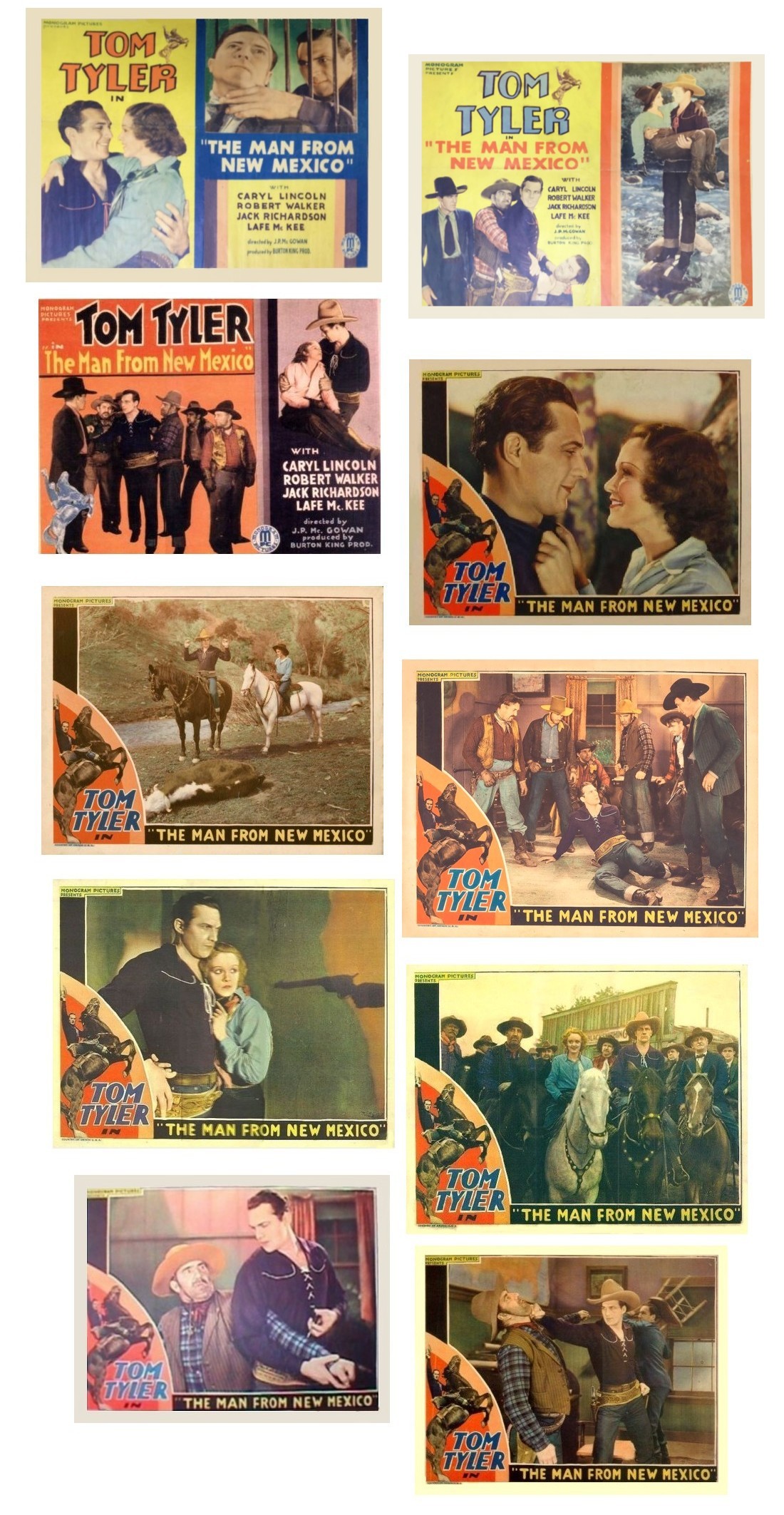 The Man from New Mexico lobby cards