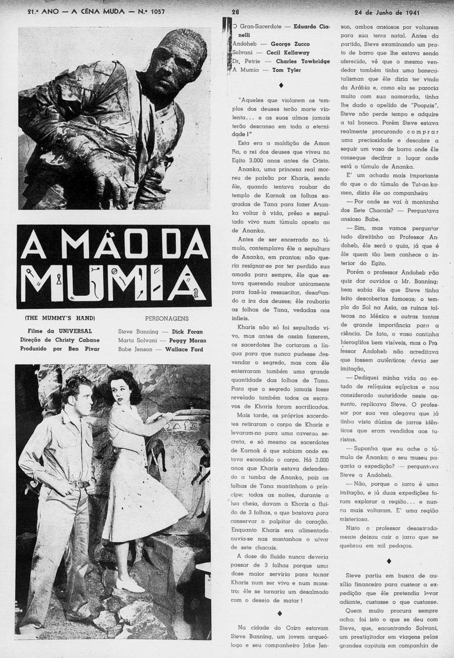 The Mummy's Hand review A Cine Muda Brazil