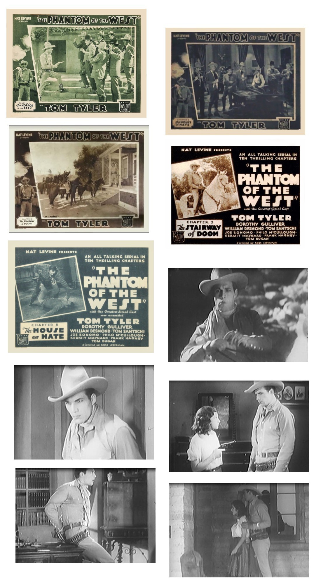 The Phantom of the West screencaps lobby cards