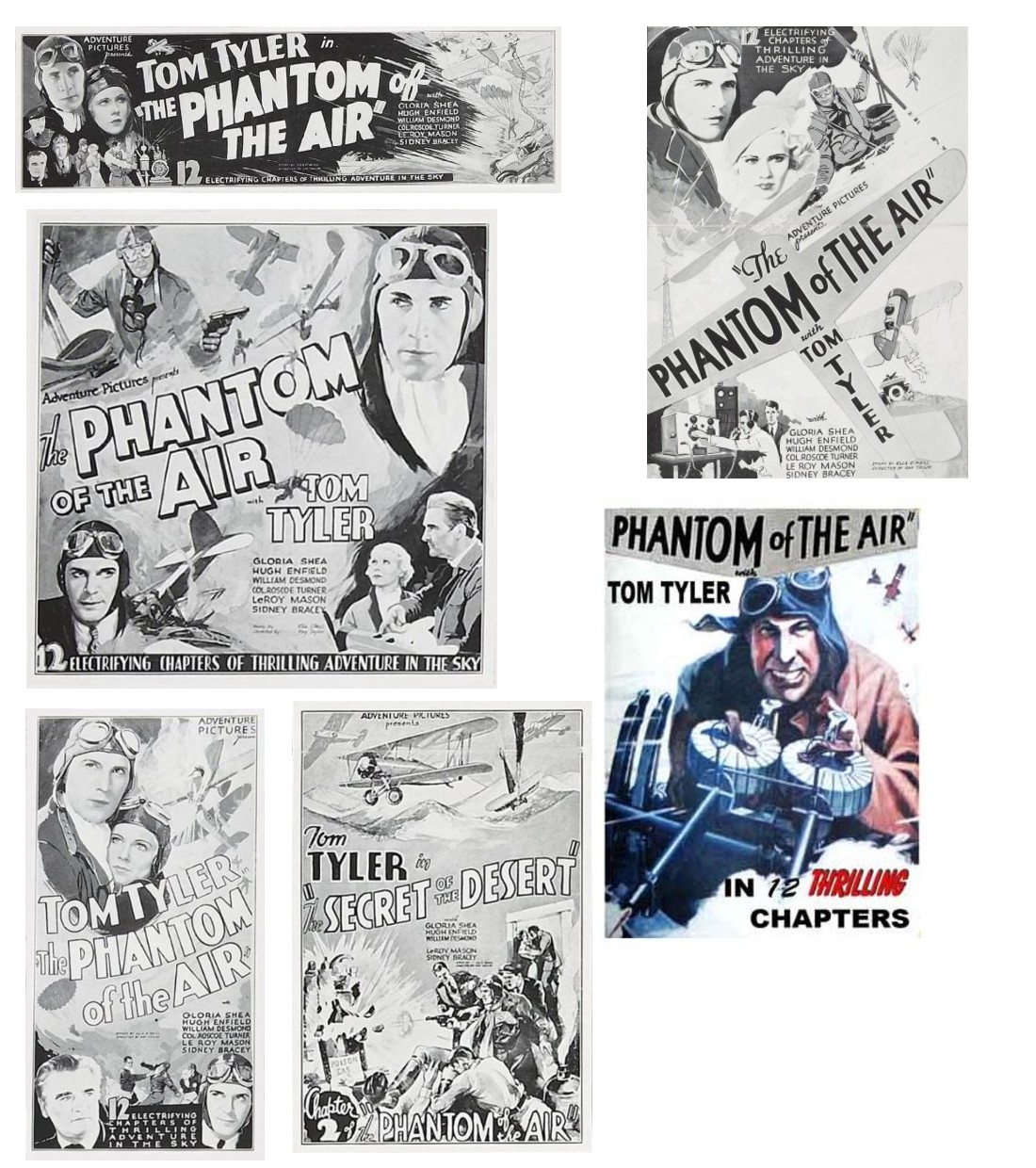 The Phantom of the Air banner one sheets six sheet