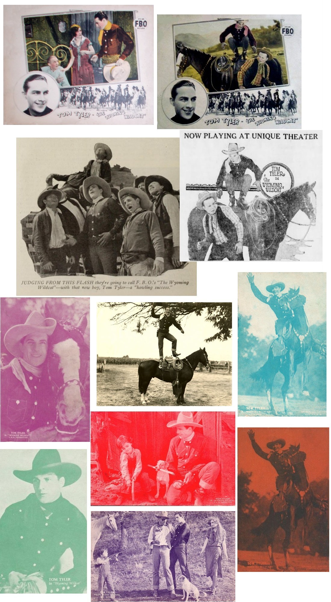 The Wyoming Wildcat lobby cards and film stills