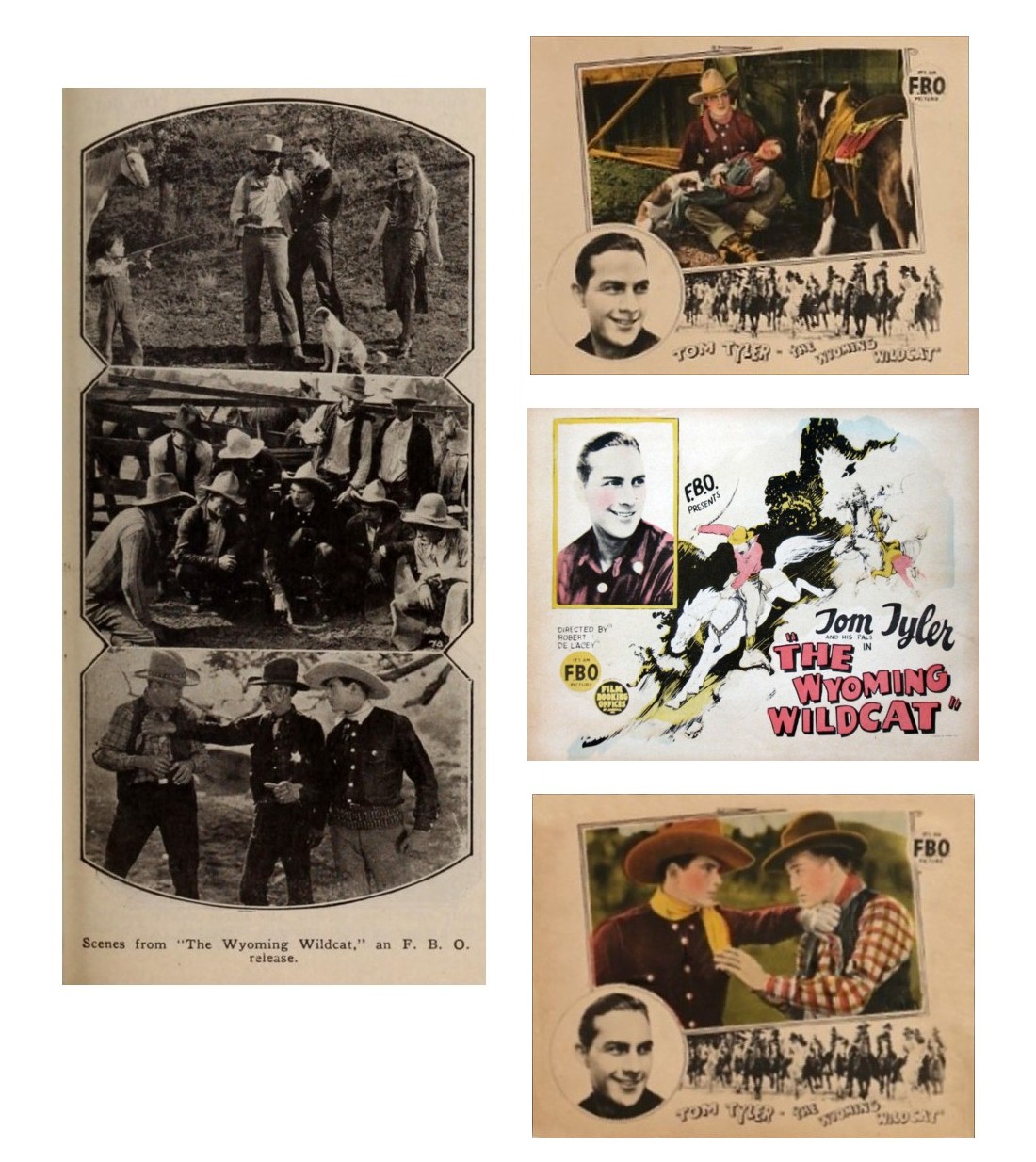 The Wyoming Wildcat lobby cards and film stills