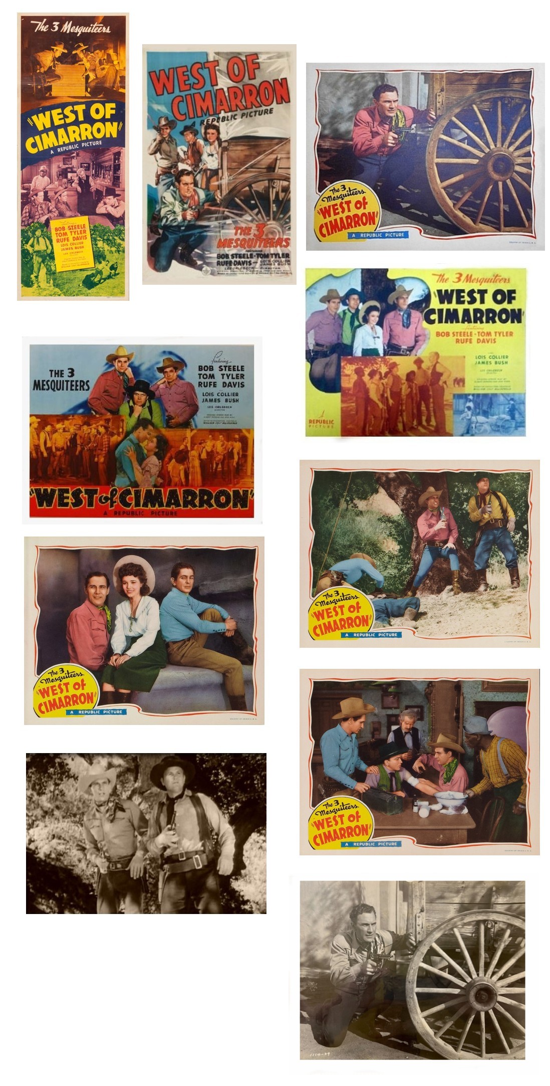 West of Cimarron insert one sheet half sheet lobby cards screencap