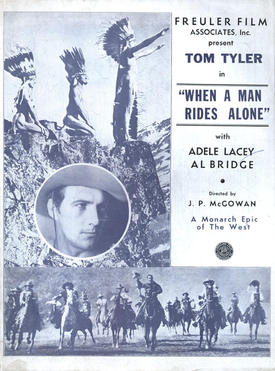 When A Man Rides Alone pressbook