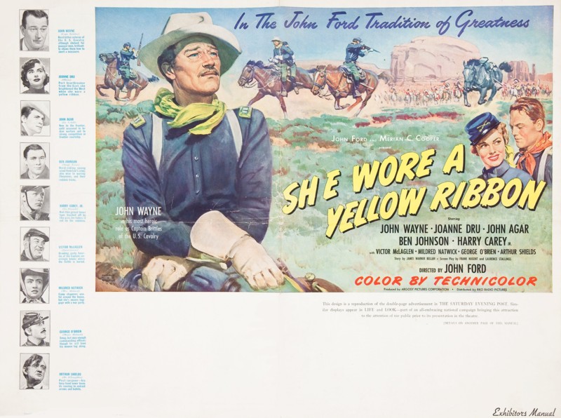She Wore a Yellow Ribbon pressbook cover